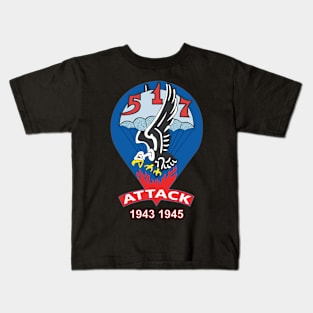 517th Parachute Regimental Combat Team - Attack - 1943 - 1945 X 300 Kids T-Shirt